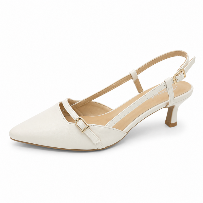 SLINGBACK SOFT IVORY  DES8516