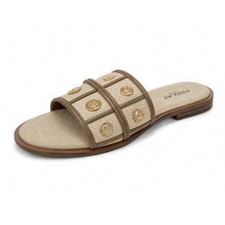 SANDAAL BEIGE LINNEN MOCCA GQ8-089
