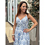 JURK FALENA WHITE BLUE EMBRODERIE