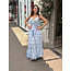 JURK FALENA WHITE BLUE EMBRODERIE