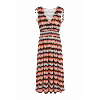 JURK MAXI  SUMMERTRAVEL RETRO MULTI