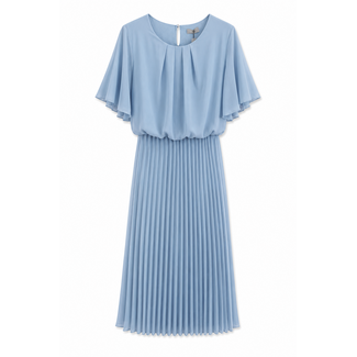 JURK PLISSEÉ UNI SKY BLUE