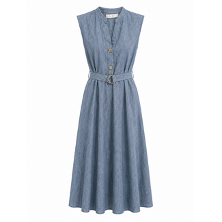 JURK LINNENLOOK DENIMBLUE S527