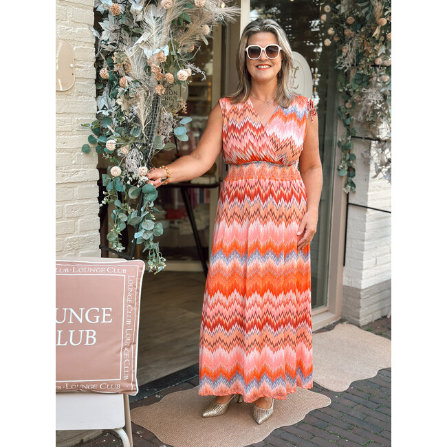 JURK MAXI  SUMMERTRAVEL MISSONI CORAL