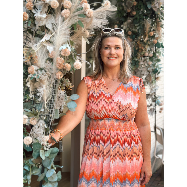 JURK MAXI  SUMMERTRAVEL MISSONI CORAL