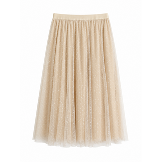 ROK TULE CREAM DOTS