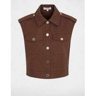 TOP GILET JACK VJITTA CACAO