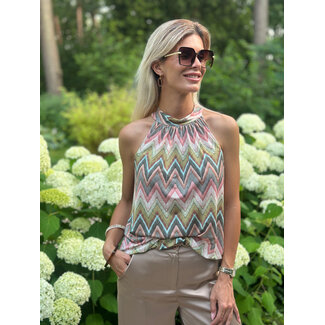 TOP HALTER SUMMERTRAVEL MISSONI KAKI