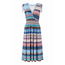 JURK MAXI  SUMMERTRAVEL RETRO OCEAN