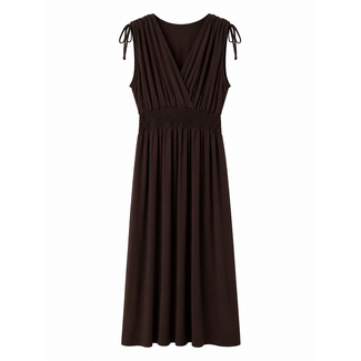 JURK MAXI  SUMMERTRAVEL UNI CHOCO