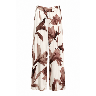 BROEK SUMMERTRAVEL TAUPE FLOWER