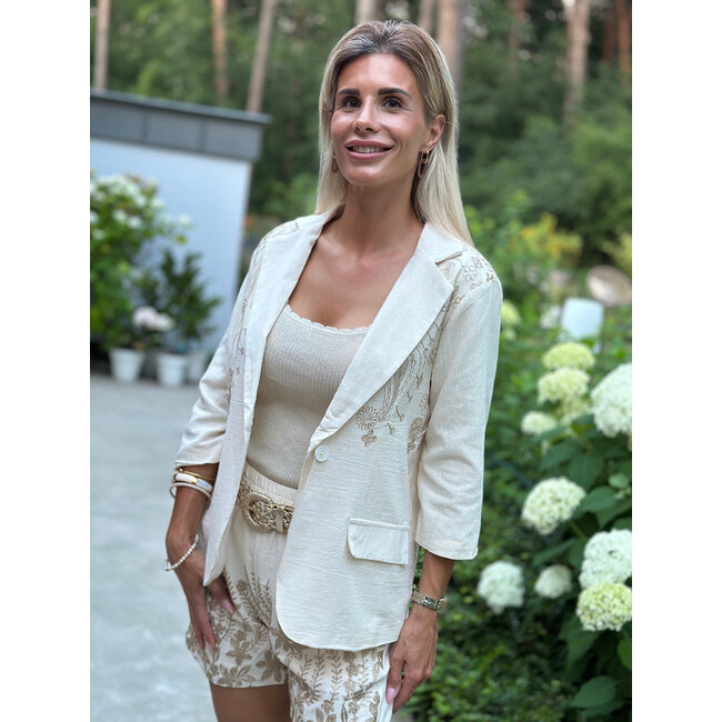 BLAZER BEIGE /GOLD BALI SK20