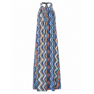 JURK MAXI HALTER SUMMERTRAVEL SWIRL