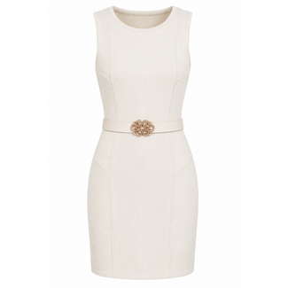 JURK BEIGE & BELT MS2083