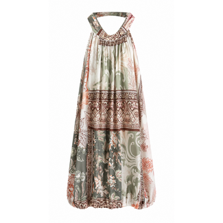TOP HALTER SUMMERTRAVEL PAISLEY KAKI