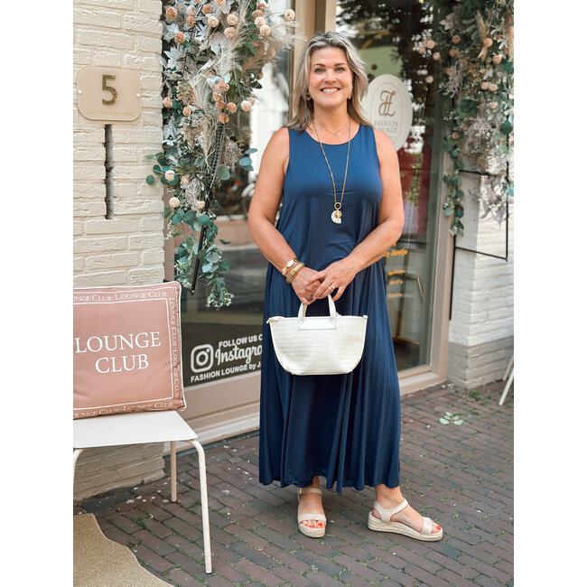 JURK  LIZA MAXI VISCOSE NAVY