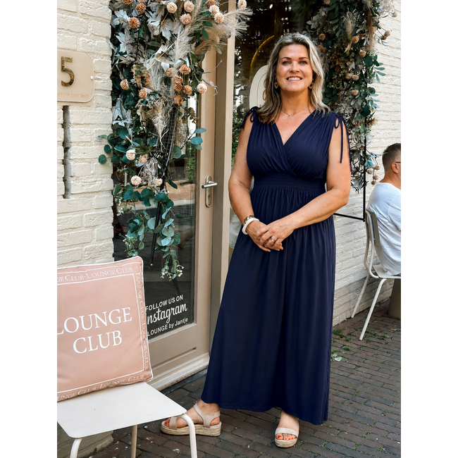 JURK MAXI  SUMMERTRAVEL UNI NAVY