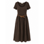 MIDI SHIRT JURK TATUM  CHOCO