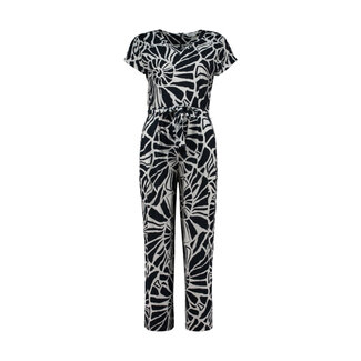 JUMPSUIT NADIA PRINT NAVY WHITE