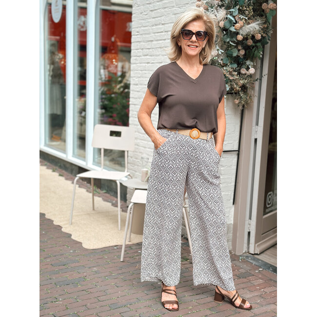 TOP DEMY VISCOSE KNIT CHOCO