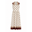 JURK DOORKNOOP DOT  COTTON  CHOCO CREME