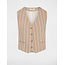 GILET TAUPE STRIPE CELA