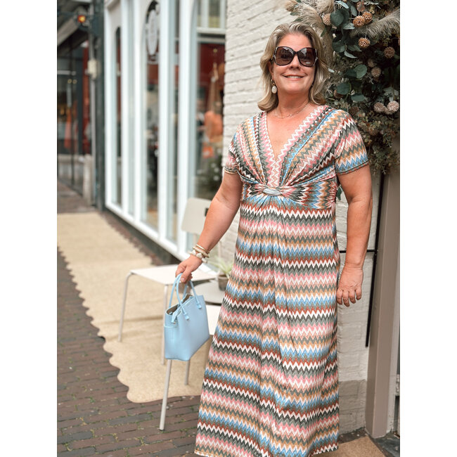 JURK MAXI KNOT SUMMERTRAVEL MISSONI PASTEL