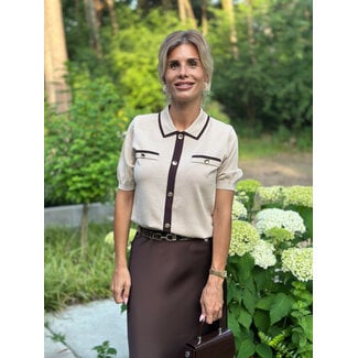 TOP MIRO BEIGE CHOCO
