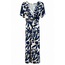 JURK MAXI KNOT SUMMERTRAVEL NAVY CREAM
