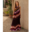 JURK PENELOPE PLISSÉ HALTER CHOCO/OMBRE
