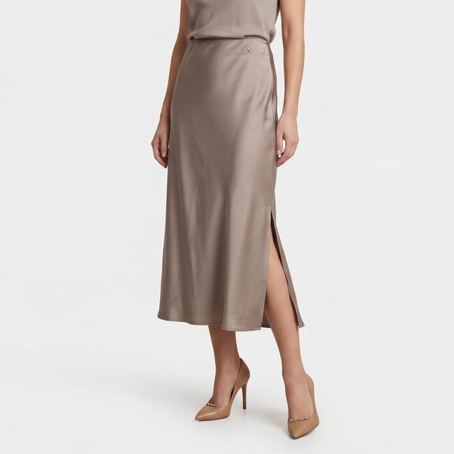 ROK NEW ALESSIA SPLIT SATIN  LIGHT TAUPE