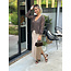 ROK NEW ALESSIA SPLIT SATIN  LIGHT TAUPE