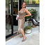 ROK NEW ALESSIA SPLIT SATIN  LIGHT TAUPE