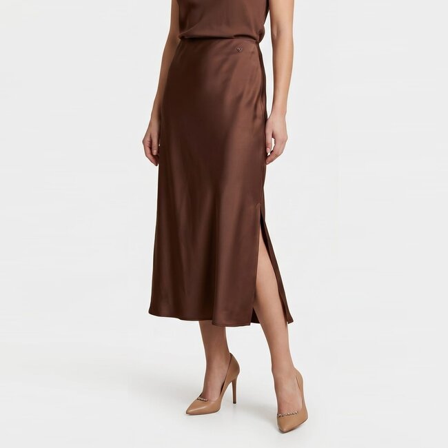 ROK NEW ALESSIA SPLIT SATIN CHOCO