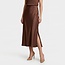 ROK NEW ALESSIA SPLIT SATIN CHOCO