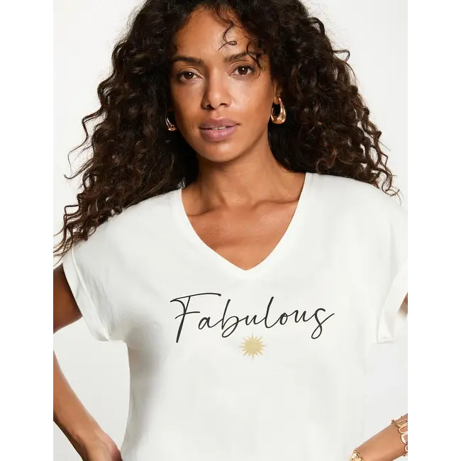 SHIRT DFABI 'FABULOUS' WHITE