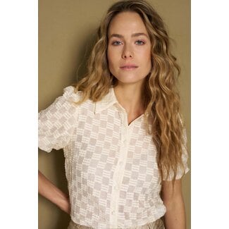 LOFTY MANNER BLOUSE HILLY PUFF CREAM