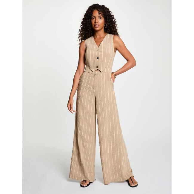 JUMPSUIT STRIPED PILA.F TAUPE