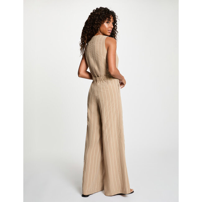 JUMPSUIT STRIPED PILA.F TAUPE