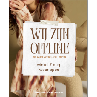 VAKANTIE SLUITING TOT 7 AUG (WEBSHOP 10 AUG OPEN)