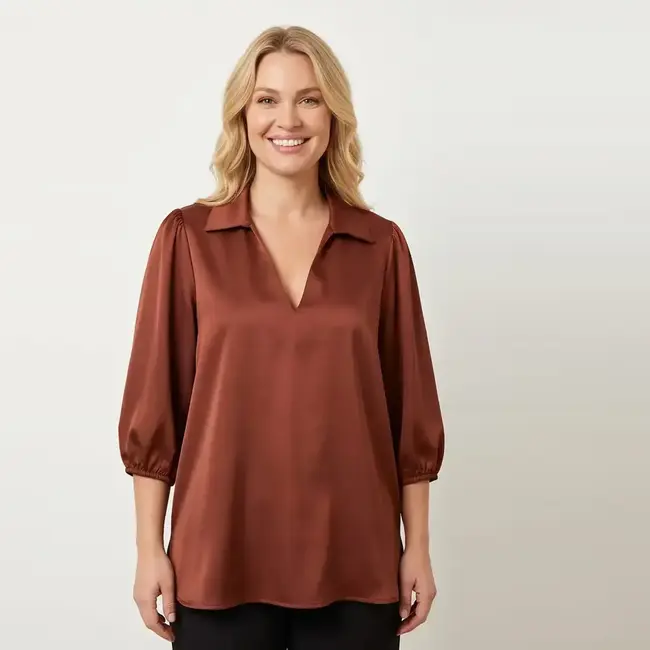 BLOUSE  ALMA BRIC  SATIN