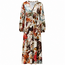 K-DESIGN JURK MAXI V-HALS  BOTANIC D204 P171