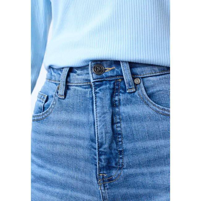 JEANS OWI-W.JE17  MID  BLUE WASH
