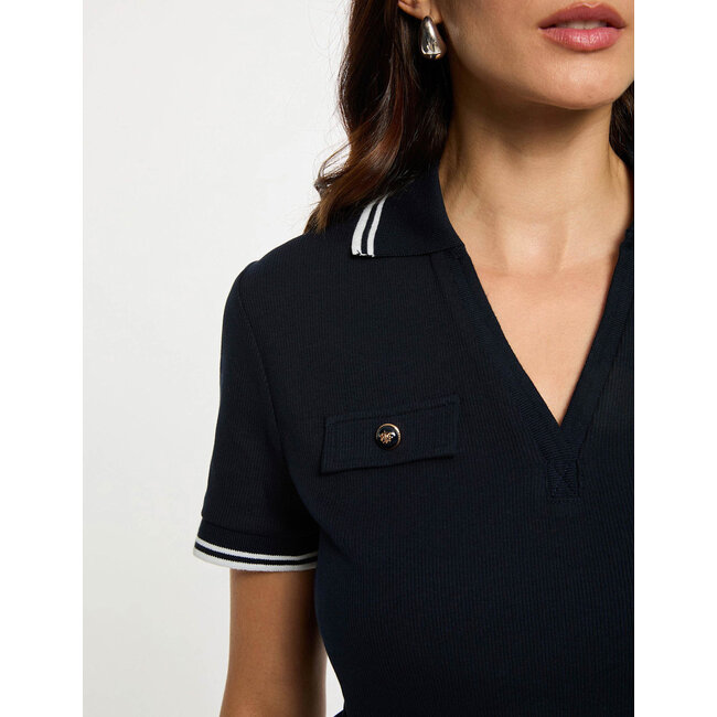 TOP DORA MARINEBLAUW
