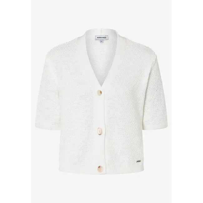 VESTJE  AJOUR 61821474 OFFWHITE