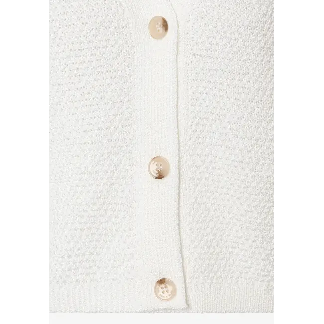 VESTJE  AJOUR 61821474 OFFWHITE