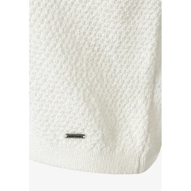 VESTJE  AJOUR 61821474 OFFWHITE