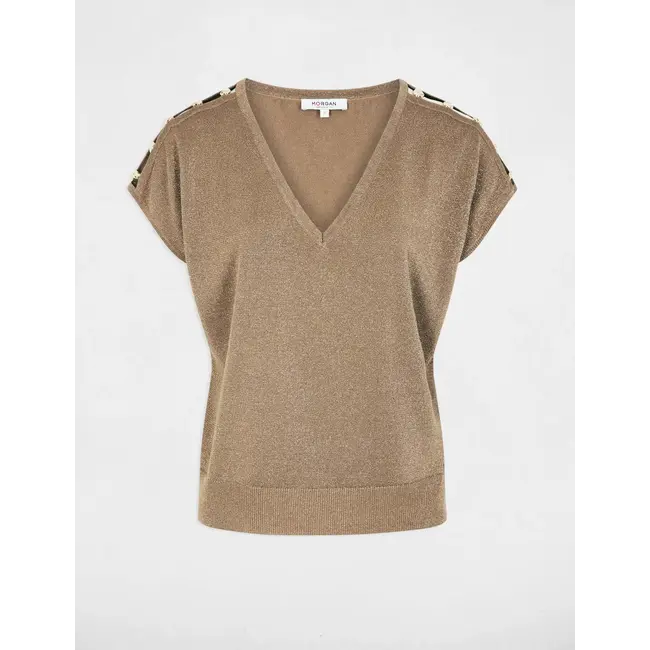 TOP MRINGO HEARTS TAUPE