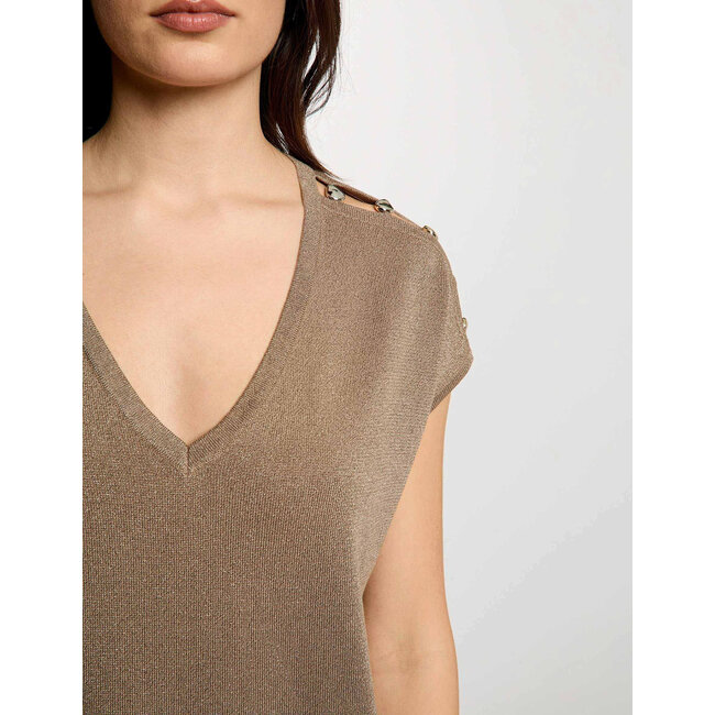 TOP MRINGO HEARTS TAUPE