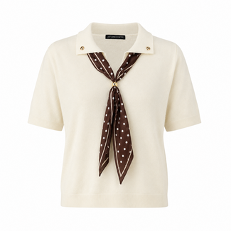 JUST WOMAN TOP FABRIZIA OFFWHITE & SJAALTJE